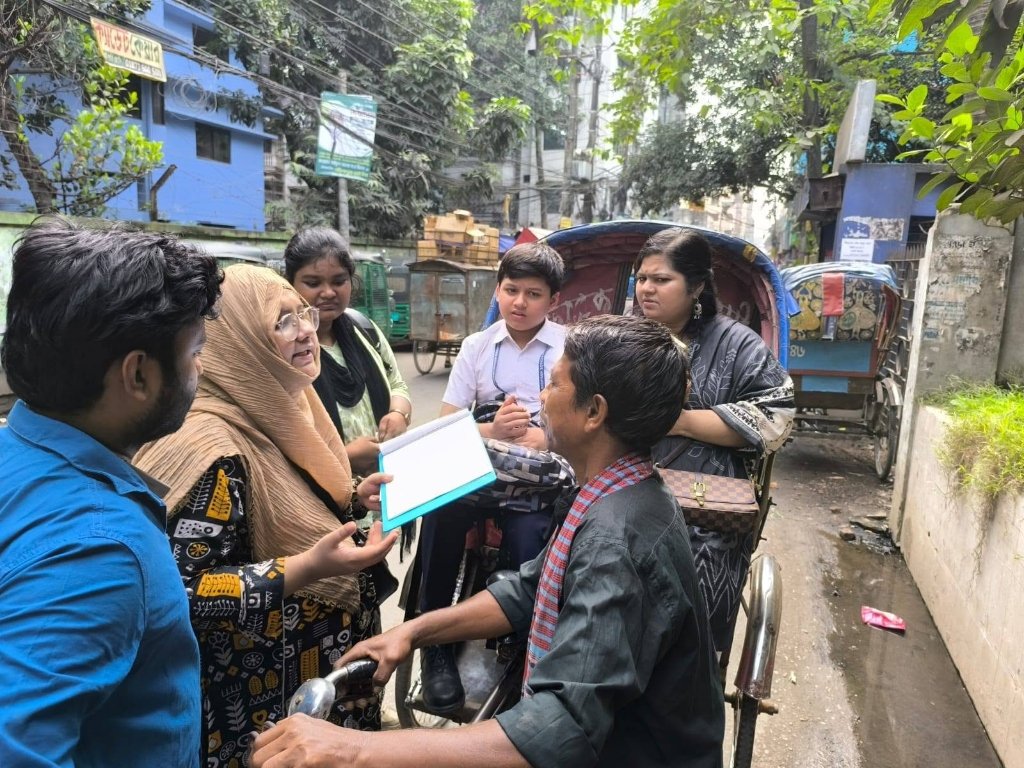 রিকশা দৃশ্য ও অভিনয় নির্দেশনা
